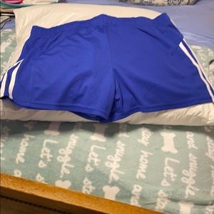 Champion Royal blue with white stripes shorts